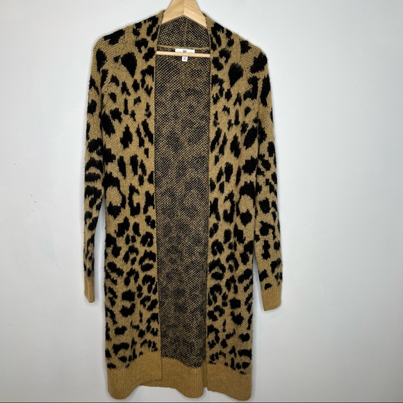 NEW Nordstrom BP. Leopard print cardigan sweater xxs - Picture 2 of 7